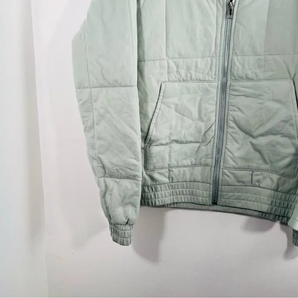 Anthropologie All Fenix Marnie Mint Green Quilted Puffer Jacket Small Allfenix